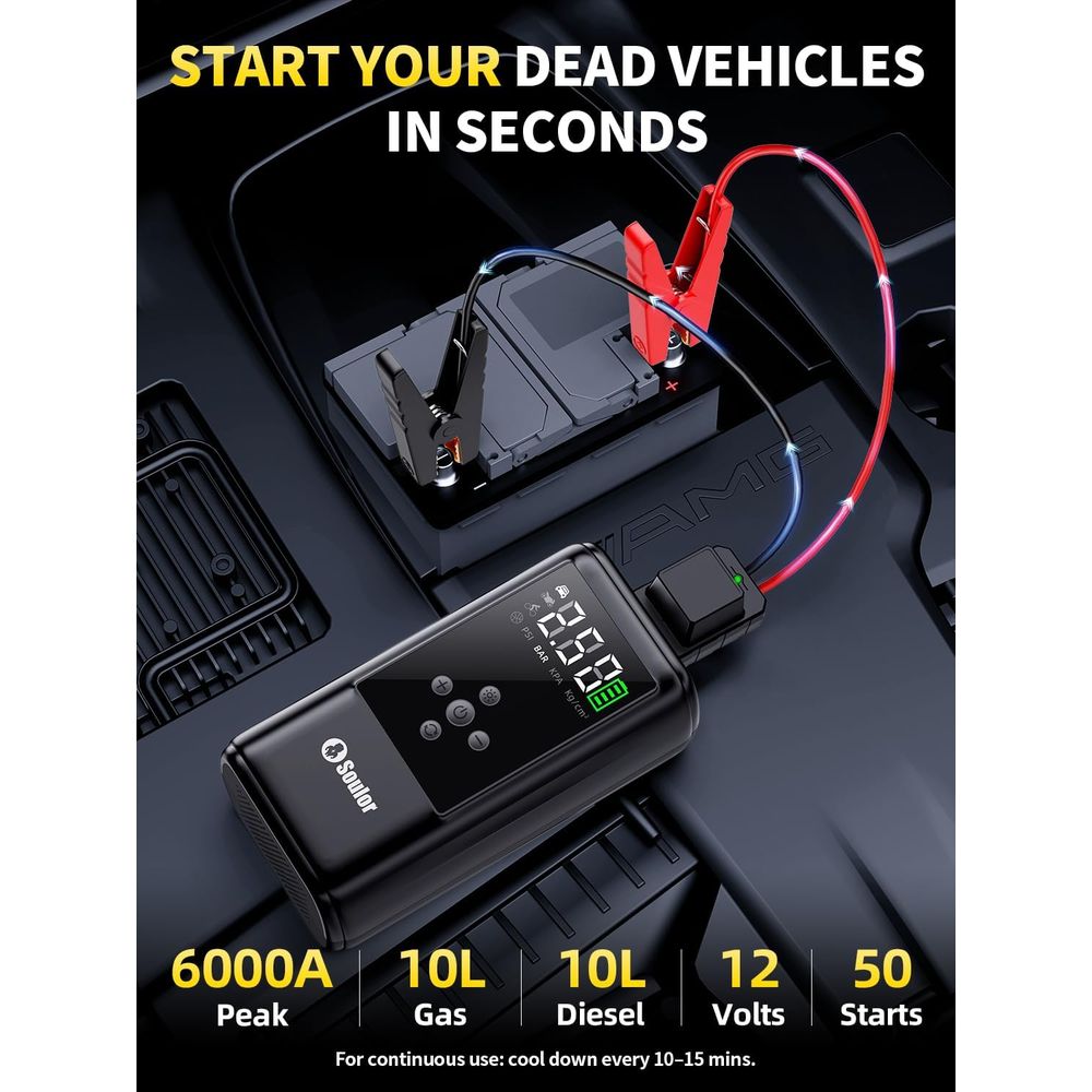 Portable 10-in-1 Car Jump Star - Portable Jump Starter avis et prix