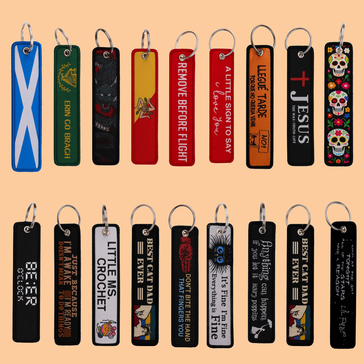 1PCS Aviation Embroidery Key T - Car Accessories Quotation avis et prix